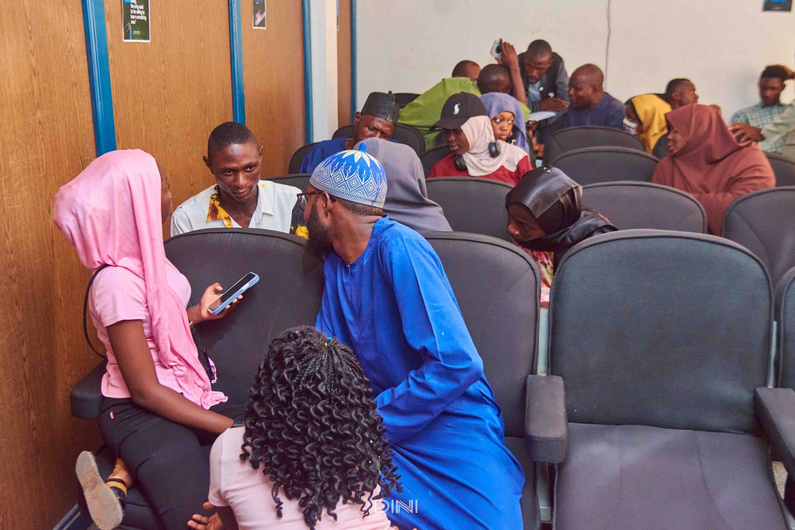 Participants paired in small groups for a networking and collaboration exercise